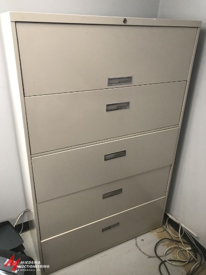 5 DRAWER LATERAL FILE CABINET