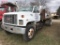 1995 GMC TOP KICK FLATBED TRUCK, 8' X 20' BED, 3116 CAT DIESEL ENGINE, 6-SPEED MANUAL TRANS, 461,474