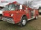 1980 FORD 8000 FIRE TRUCK, 3208 CAT DIESEL ENGINE, AUTO TRANS, AIR BRAKES, 63,373 MILES SHOWING, VIN