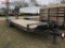 2016 MMT TANDEM AXLE TRAILER, 22' DECK WITH 2' BEAVERTAIL, STAND UP RAMPS, ELECTRIC BRAKES, 2-5/16''