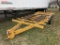ASSEMBLED TANDEM AXLE TRAILER, NO LIGHTS, NO CHAINS, NO DECK, SELLS WITH WEIGHT SLIP 1500 LBS