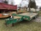 1989 EAGER BEAVER TANDEM AXLE EQUIPMENT TRAILER, PINTLE HITCH, ELECTRIC BRAKES, 17' DECK WITH 5' BEA