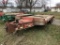 2008 INTERSTATE TANDEM AXLE  EQUIPMENT TRAILER, 40-TON, 8' X 19' WITH 5' BEAVERTAIL, FOLD DOWN RAMPS