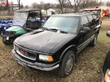 1996 GMC JIMMY 4-DOOR SUV, 4.3L V6 GAS, AUTO TRANS, 4X4, CLOTH, PW, PL, PM, AM/FM-CASS, ROCKER PANEL