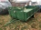 FARM IMPLIMENT TRAILER, 14' PIN HITCH, REMOVABLE SIDES, SELLS WITH WEIGHT SLIP 1880 LBS