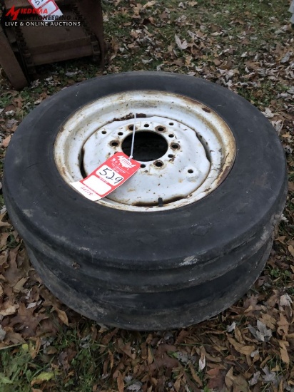 6-16 TRACTOR TIRES ON 6-BOLT RIMS [2]