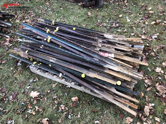 SKID OF ASSORTED FENCE POSTS