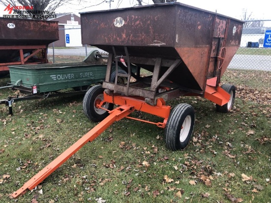 J&M GRAVITY WAGON, SIDE DISCHARGE, 8-TON RUNNING GEAR