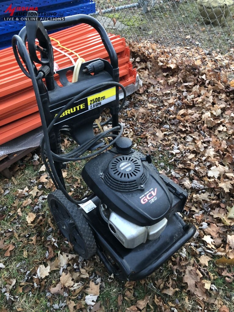 Brute 2500 psi pressure washer gpm honda gcv 160 engine 53 off