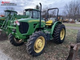 JOHN DEERE 5065 M TRACTOR, 2010, MECHANICAL FRONT WHEEL DRIVE, POWER REVERSER, 3-POINT, PTO, 2-REMOT