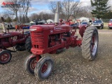 FARMALL M AG TRACTOR, 1947, 4-CYLINDER GAS, NARROW FRONT, DRAWBAR, PTO, 12-38 REARS