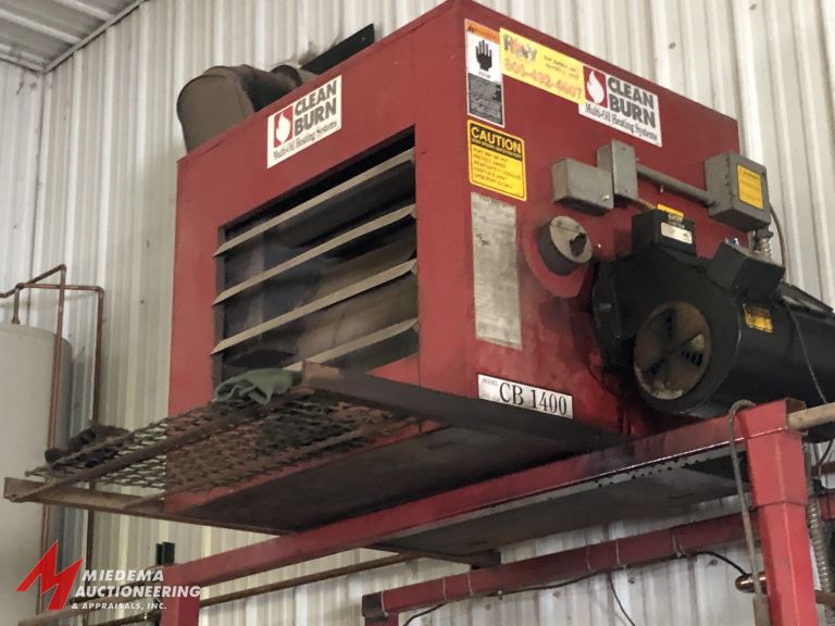 CLEAN BURN, MODEL CB1400, WASTE OIL BURNER Proxibid