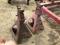 PORTABLE JACK STANDS (UNKNOWN CAPACITY). SET OF (2)