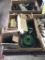 BOX OF ASSORTED JOHN DEERE 467 ROUND BALER PARTS, MOST APPEAR TO BE NEW.