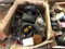 BOX OF MISCELLANEOUS 12V LIGHTING COMPONENTS FOR SEMI TRAILERS, INCLUDES SOME WIRING AND MISCELLANEO