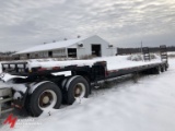 1983 FRUEHAUF DROP DECK SEMI TRAILER, 40' LENGTH, TANDEM ALE, REAR RAMP, MODEL #PB80-12-200F-42, VIN