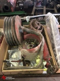 BOX OF ASSORTED 1460 MODEL COMBINE PARTS, MAY INCLUDE OTHER MODELS.