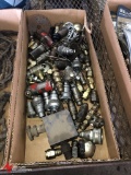 ASSORTED HYDRAULIC FITTINGS, MOST APPEAR TO BE USED.