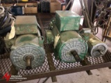 USED ELECTRIC MOTORS, INCLUDES (1) .75 HP, SINGLE PHASE ELECTRIC MOTOR WITH AN APPROX. 5/8'' DIAMETE