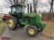 JOHN DEERE 4455 TRACTOR, 1991, 3PT, PTO, 3 REMOTES, POWERSHIFT TRANS, 18.4-38, 10 FRONT WEIGHTS, 584