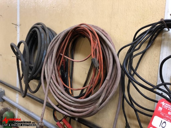 ASSORTED EXTENSION CORDS AND DROP LIGHTS