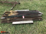 SKID OF FENCE POSTS