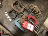 ASSORTED C-CLAMPS