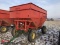 KILLBROS 385 GRAVITY WAGON WITH BIN EXTENSIONS, ON JOHN DEERE 1075 RUNNING GEAR