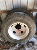 11R22.5 TIRE AND RIM WITH EXTRA TIRE