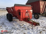 KUHN KNIGHT 8124 SLINGER SIDE CHUTE MANURE SPREADER, PRO TWIN, S/N: D0246