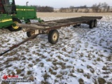 ASSEMBLED ROUND BALE TRAILER, PIN HITCH, NO TITLE OFF-ROAD USE ONLY