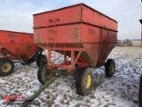 GRAVITY WAGON WITH JOHN DEERE 1075 RUNNING GEAR