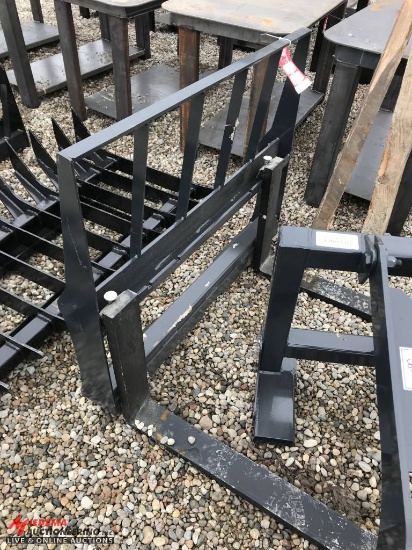 UNUSED PALLET FORKS, 48'', SKID STEER QUICK ATTACH