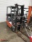 TOYOTA 7FGCU15 HARD TIRE FORKLIFT, PROPANE POWERED, 3000LB, 2-STAGE MAST, 2948 HOURS SHOWING