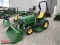 JOHN DEERE 2025R COMPACT TRACTOR WITH H130 LOADER, 2014, 3-POINT, PTO, 4WD, 54D ONRAMP MOWER DECK, 2