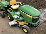 JOHN DEERE X304 RIDING LAWNMOWER, 2011, ALL WHEEL STEER, 42'' DECK, HYDROSTATIC TRANS, 442 HOURS SHO