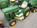 JOHN DEERE LAWN TRACTOR, 1969, HEADLIGHTS, ORIGINAL SEAT, 8-HP, 36'' DECK