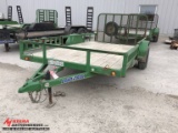 2016 LOAD TRAIL SINGLE AXLE LANDSCAPE TRAILER, REAR GATE, SIDE RAMP, 2-5/16'' HITCH, 5200LB, 83'' X 