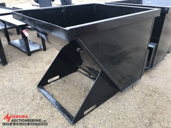 2-YARD SKIDSTEER MOUNT DUMP HOPPER