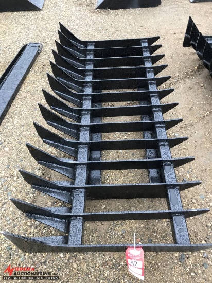 ROOT RAKE, SKIDSTEER MOUNT