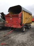 KUHN KNIGHT 17-7 FORAGE BOX ON TANDEM GEAR, (35176)