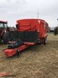 KUHN KNIGHT VT180 VERTICAL MAX MIXER, WITH EZ-2400V SCALE, S/N: B0004