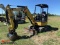 CAT 303E CR RUBBR TRACK MINI EXCAVATOR, PUSH BLADE, HYDRAULIC THUMB ATTACHM