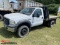 2006 FORD F450 REG CAB FLATBED TRUCK, 6.0 POWER STROKE, NEW IDM, NEW HIGH P