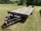 1999 TOWMASTER TANDEM AXLE EQUIPMENT TRAILER, PINTLE HITCH, ELECTRIC BRAKES