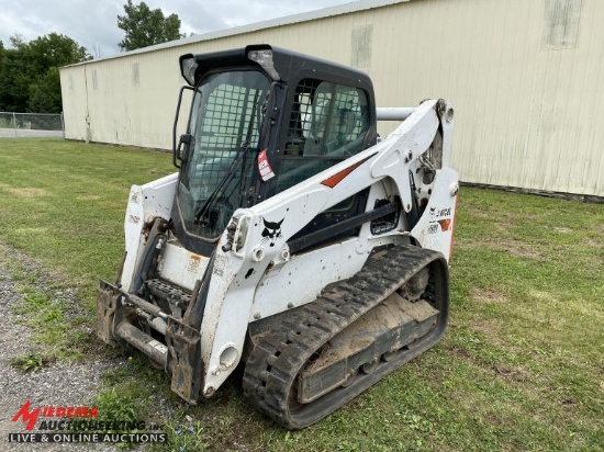 2018 BOBCAT T650 RUBBER TRACK SKID STEER, POWER BOB TACH, HI FLOW, CAB, HEA