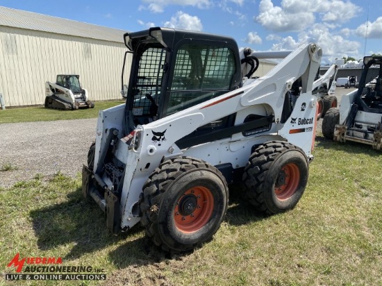 2015 BOBCAT S850 RUBBER TIRE SKID STEER, AUX HYDRAULICS, POWER BOB TACH, CA