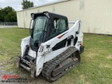 2018 BOBCAT T595 RUBBER TRACK SKID STEER, AUX HYDRAULICS, POWER BOB TACH, H