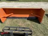 SNO BULLY 96'' SNOW PUSHER, SKID STEER MOUNT