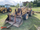 1993 CASE 480FLL LANDSCAPE LOADER, 4WD, BAR TYPE FORKS, REAR BOX SCRAPPER,